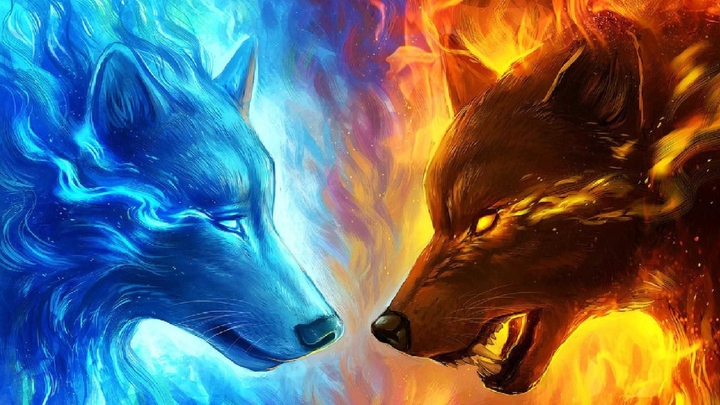 Fire wolf V.S Ice wolf