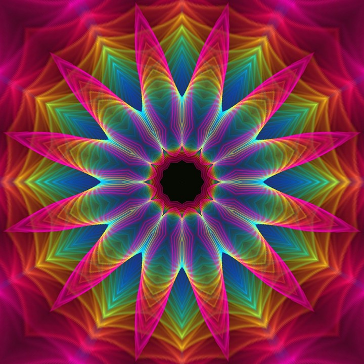 Neon flower