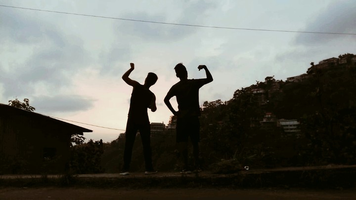 posing