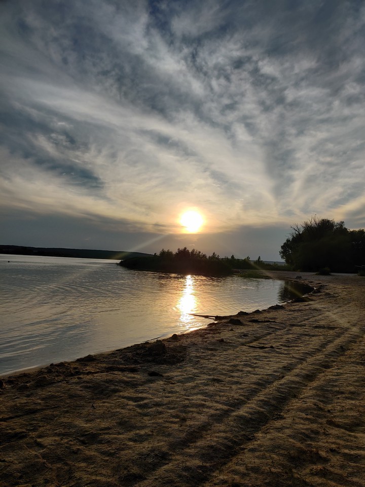 summer, beach, sunset