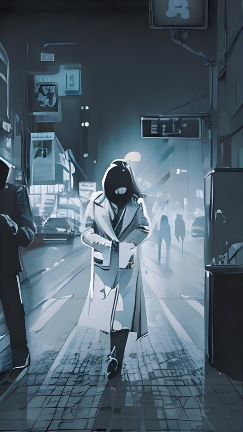 darkness, black-and-white桌布
