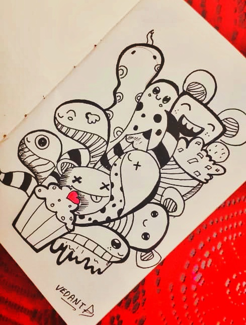 just some doodle on bewakoof 13 cm white page copy