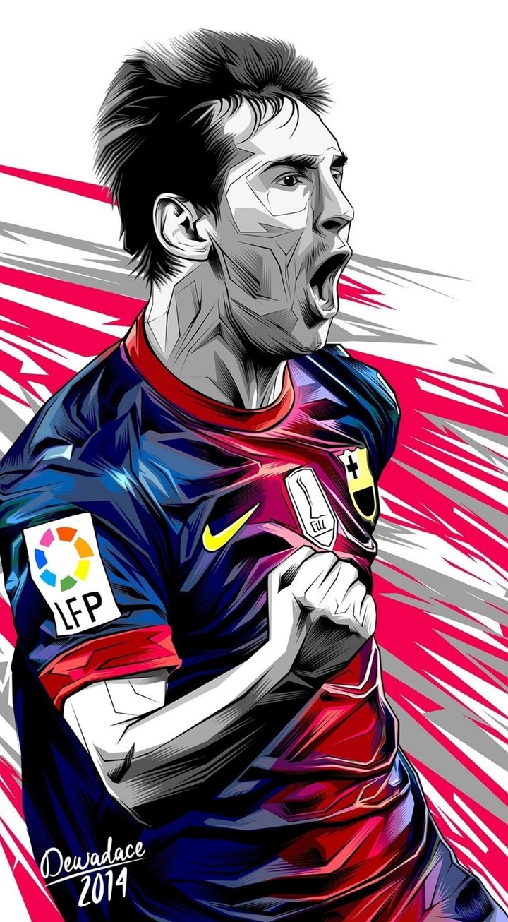 Messi vector art
