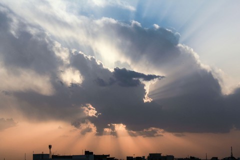 Beautiful Sunset (Try to see the turtle made from clouds)
