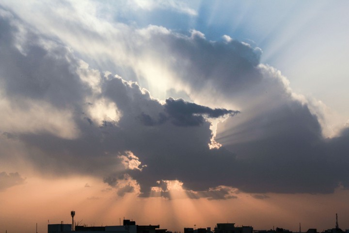 Beautiful Sunset (Try to see the turtle made from clouds)