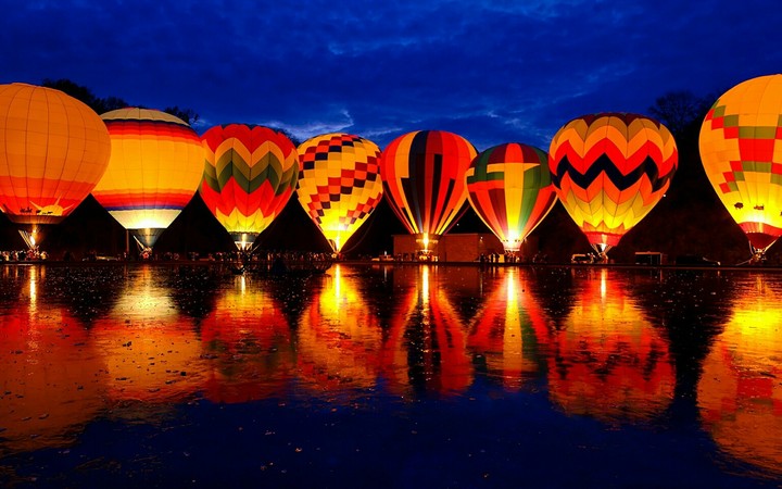many of the hot balloons