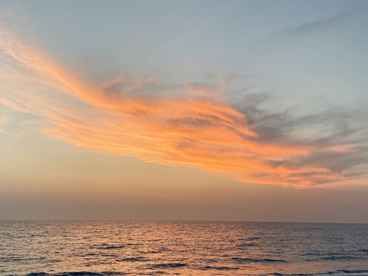 Orange clouds