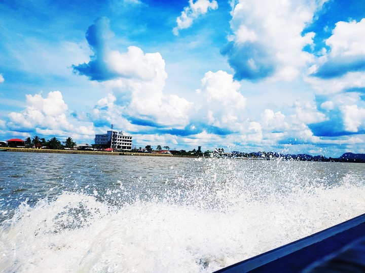 On speedboat