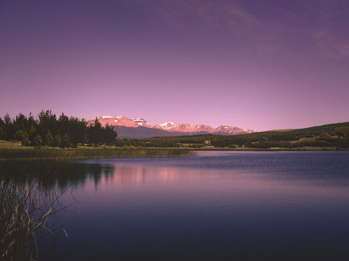 Sunset on the lake