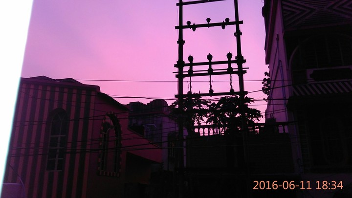 pink sky