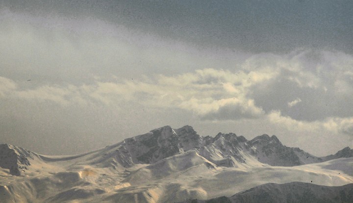 snow and mountain