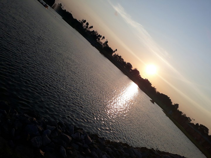 sun set at Port Harcourt pleasure park