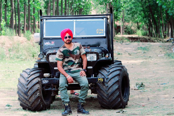 jeep with sardar