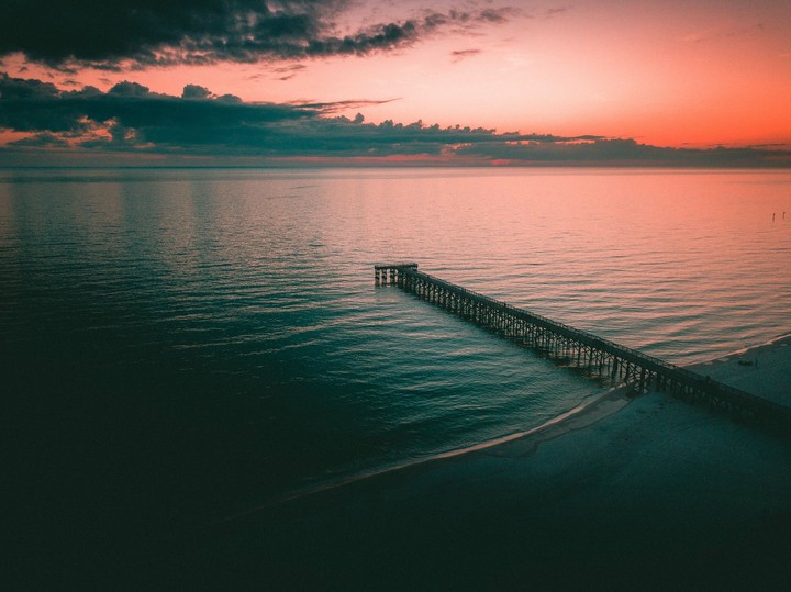 Bridge On Seashore
