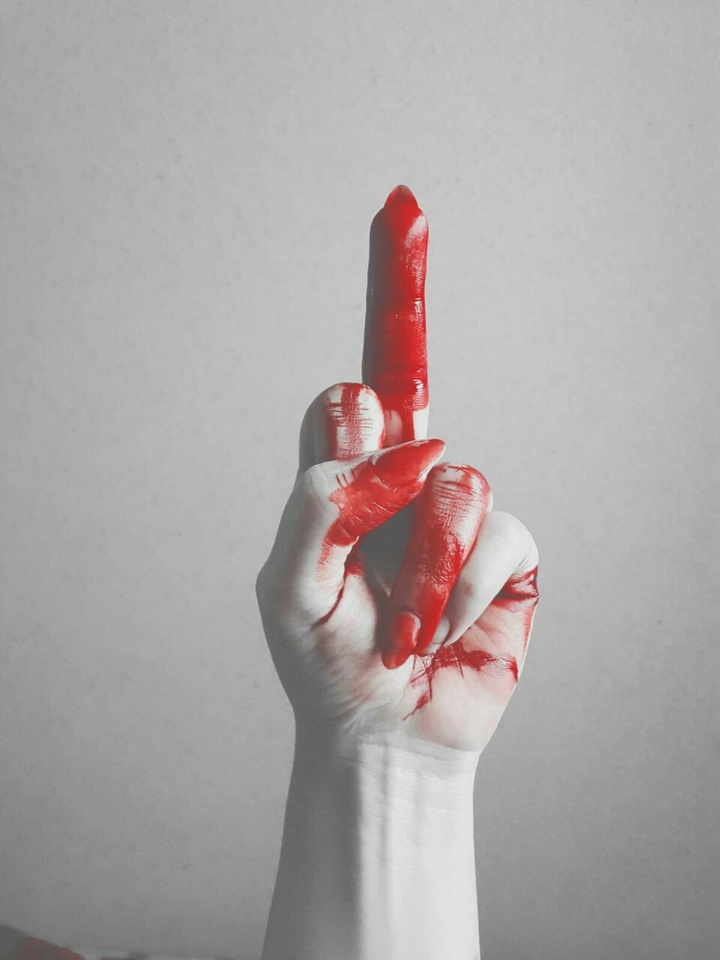 #blood#hand#f***