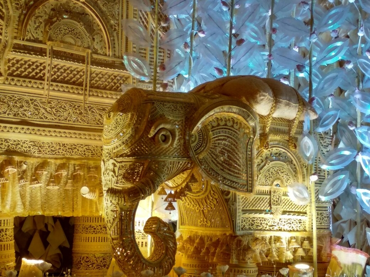 elephant made by mans in kolkata