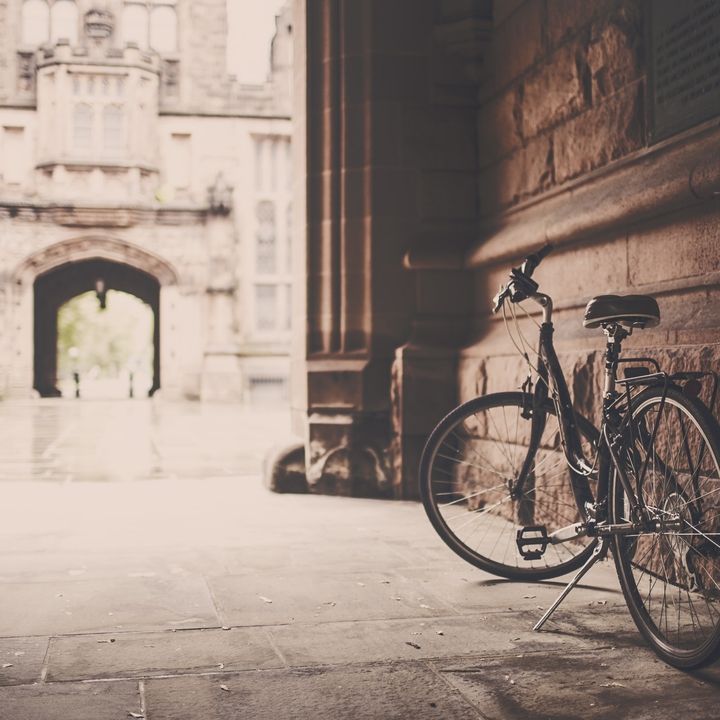 Bicycle at Historical Building