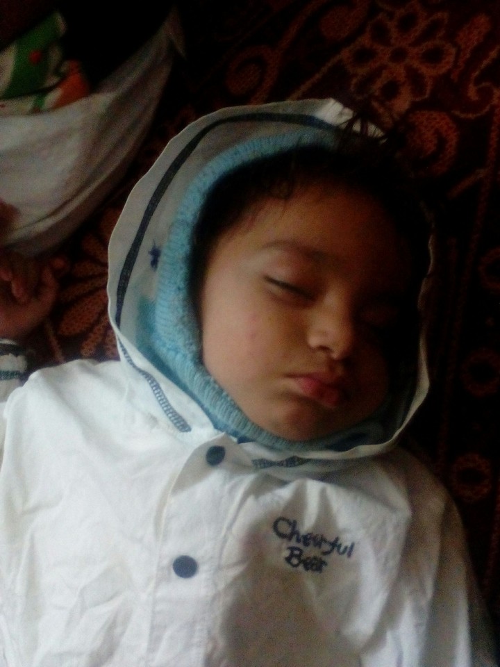 Slipping baby