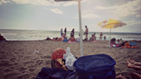 Ein warmer Tag am Strand