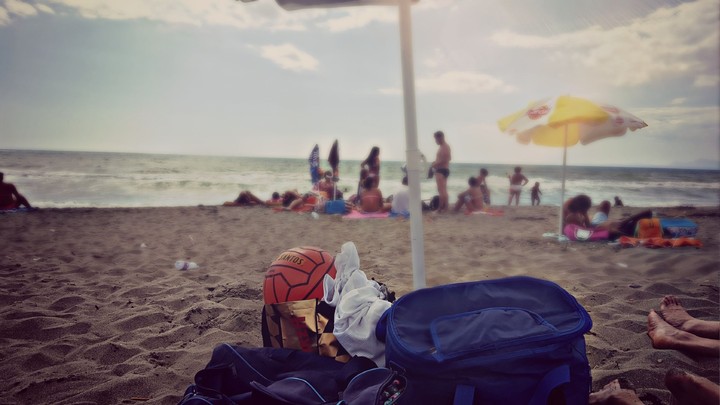 Ein warmer Tag am Strand