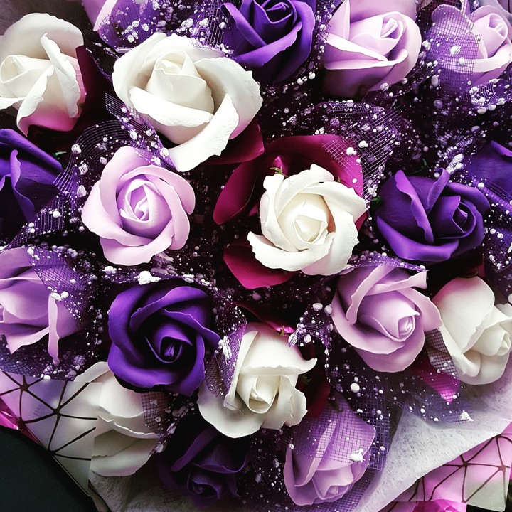 purple roses