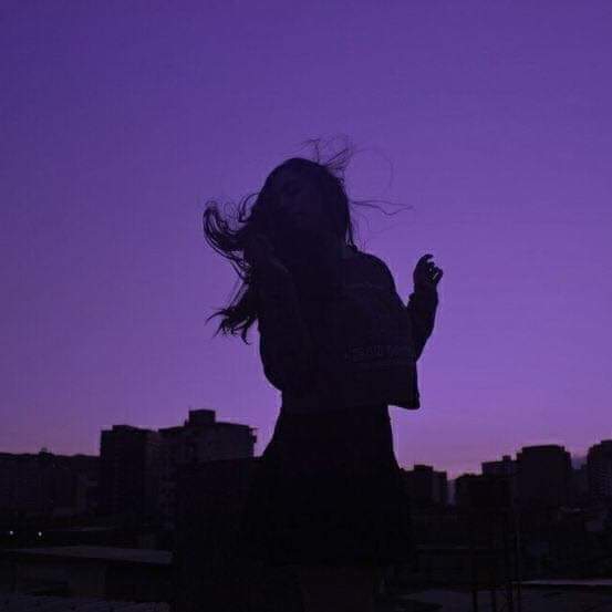 girl in the evening
