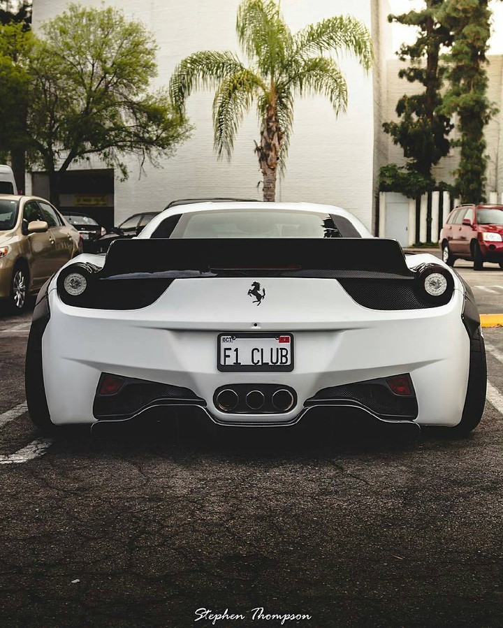 Ferrari 458 Italia, with Liberty Walk/ Rocket Bunny bodykit.