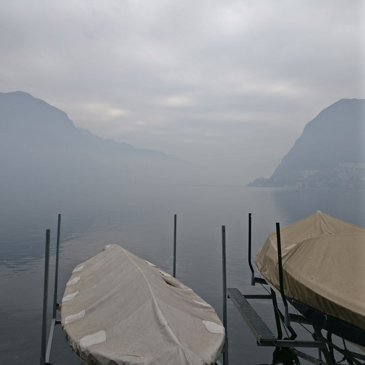 Lugano's lake, Switzerland