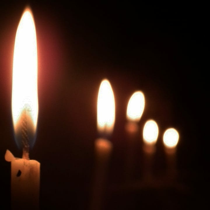 candles in the dark