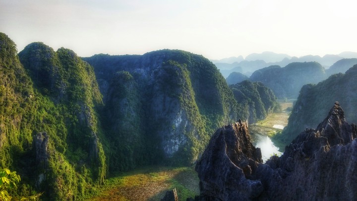View from top of Mua cave