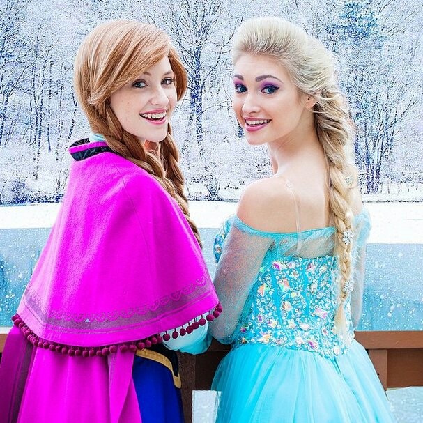 Anna and Elsa frozen