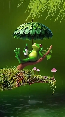 Funny frog