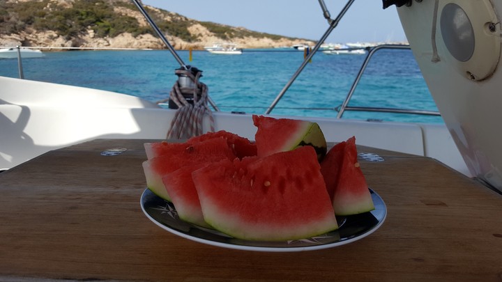 Momento di pausa prima di ritornare sulla terra ferma.