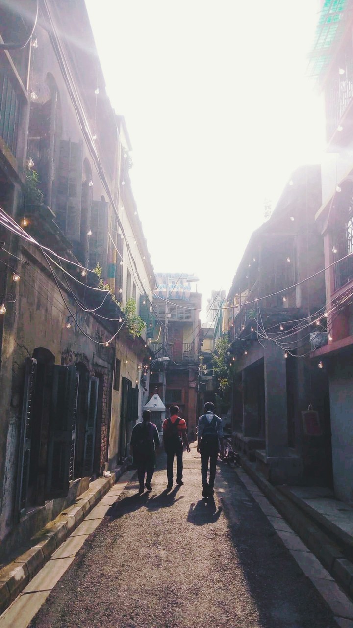 On the way to tuition, Vintage North Kolkata