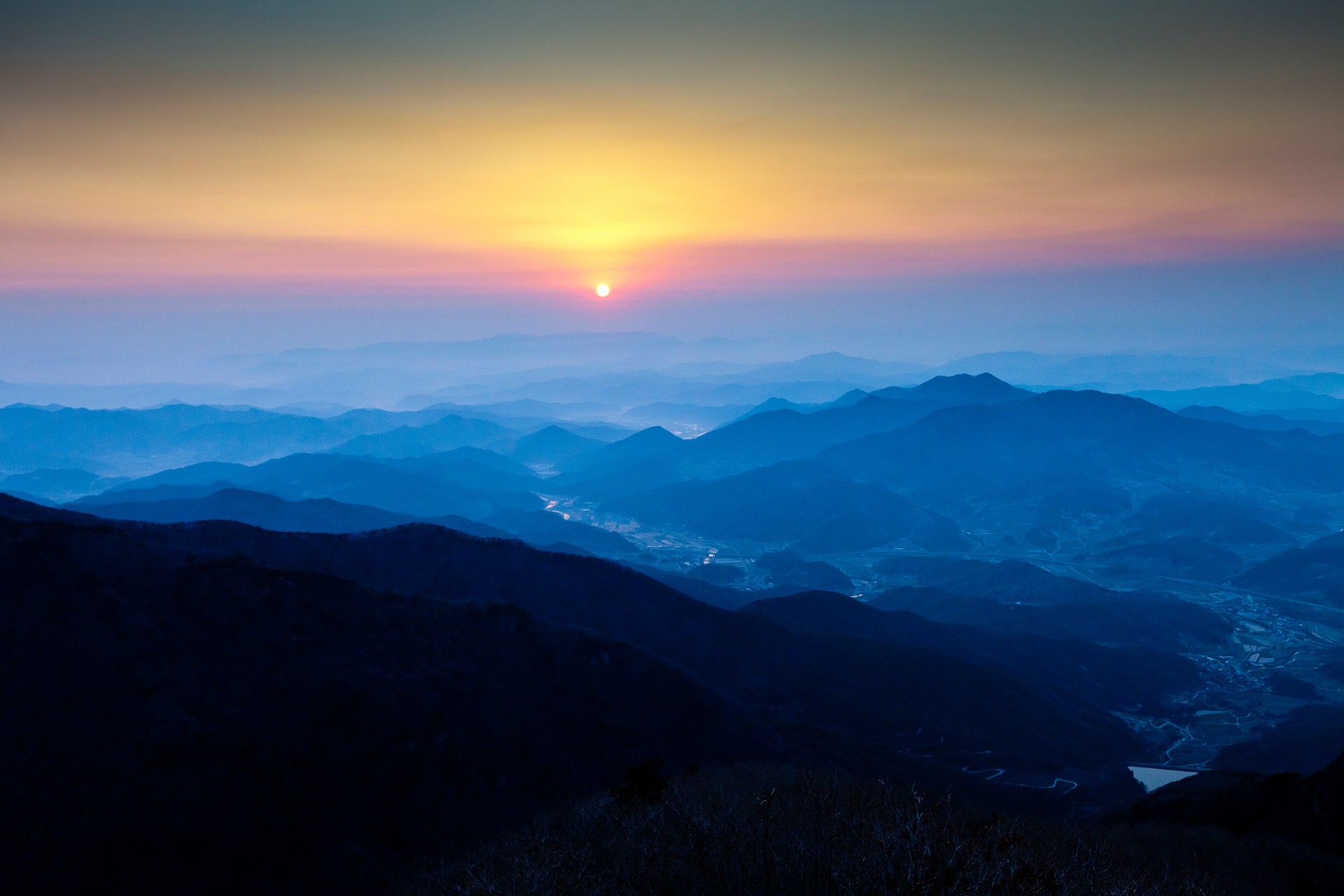 Mountain at Sunset