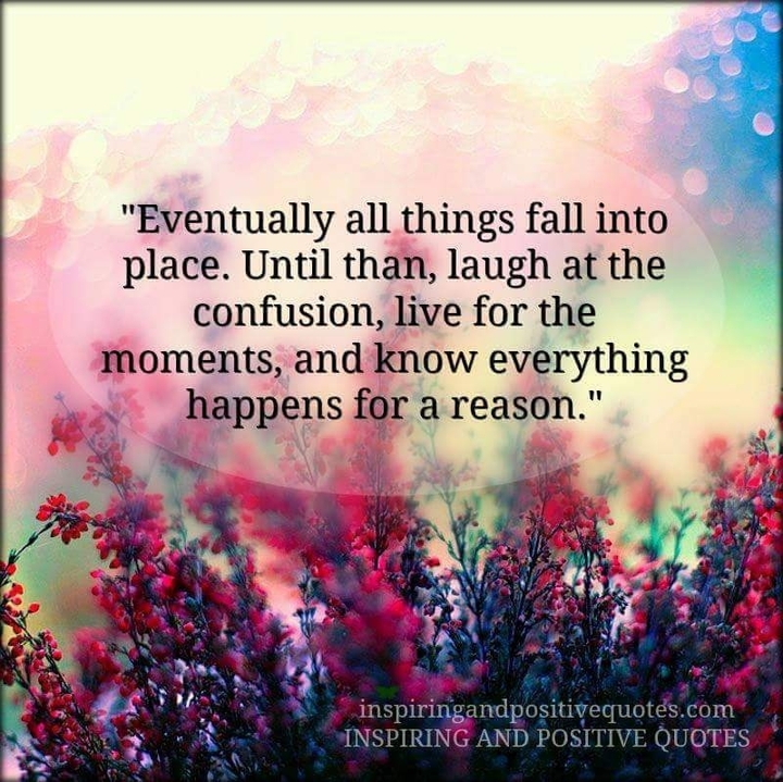 everything happens for a reason
