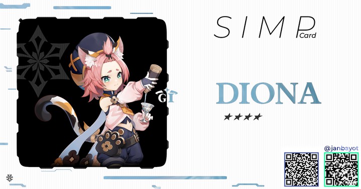 Genshin Impact / Diona simp card