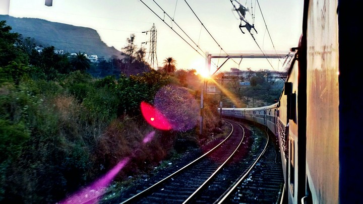 Enjoying in train.. WITH PHOTOGRAPHY