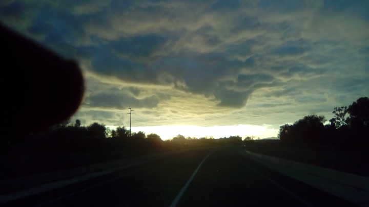 on the road