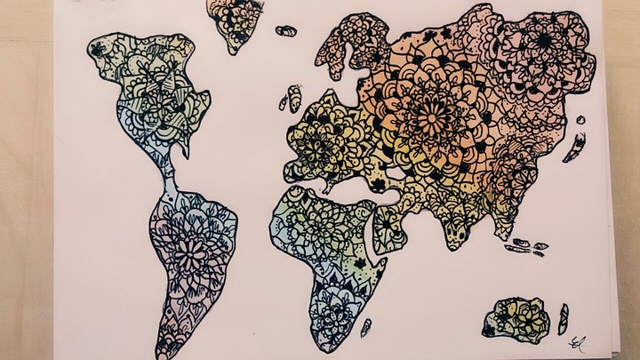 mandala map drawing