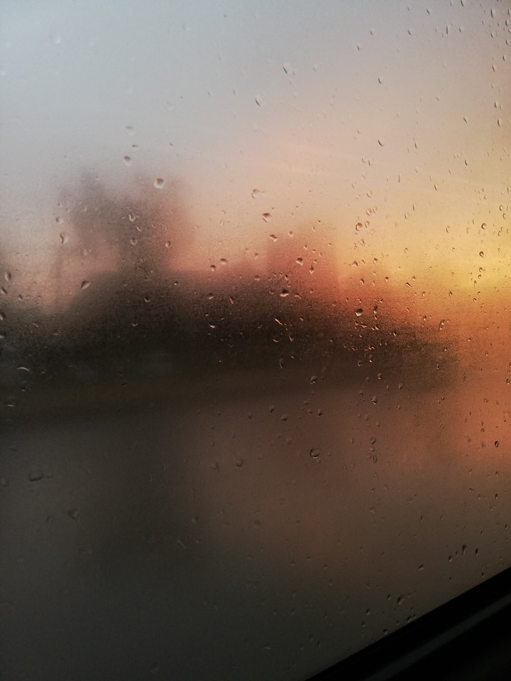 Sunset from window