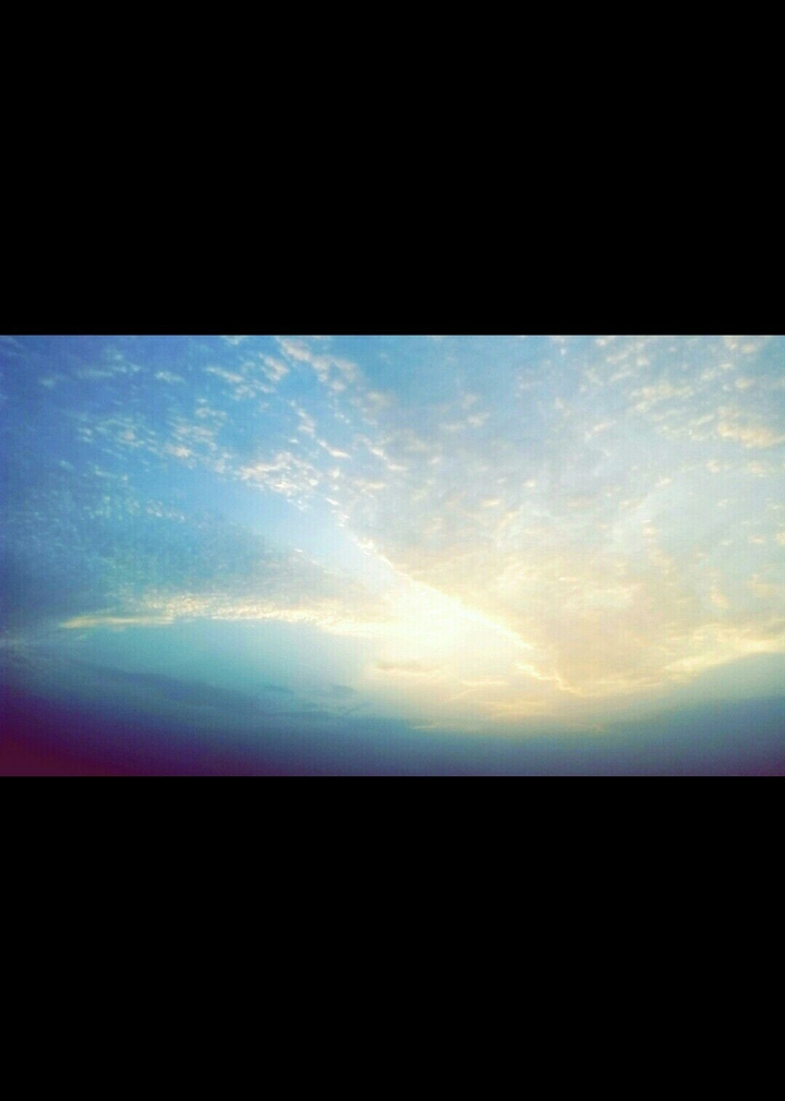 Beautiful sunset scene