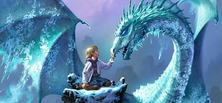 Girl and Ice dragon | Девочка и ледяной дракон