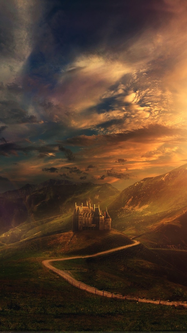 amasing castle in beautiful world 