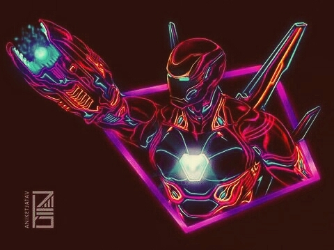 Iron man neon