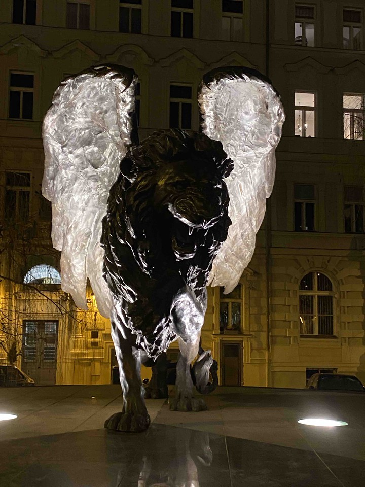 Prague by Night Lion