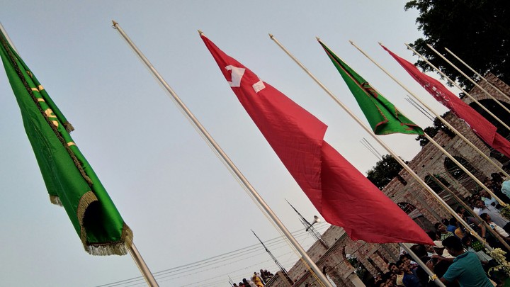 Iraqi Alam was flying at Sarania Karbala