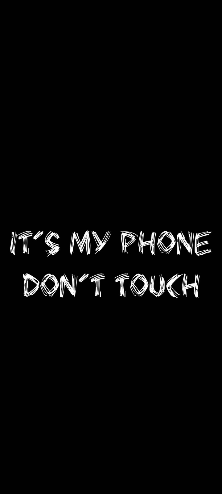 Don't touch it