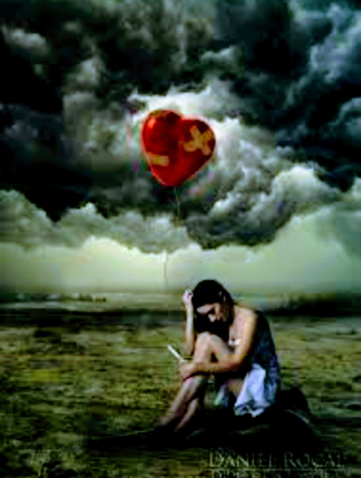 girl in storm