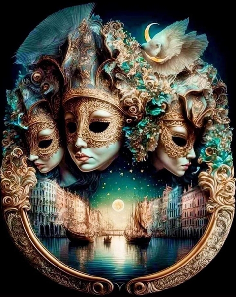 обои mask, masque